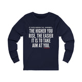 TAKE AIM UNISEX LONGSLEEVE T-SHIRT