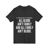 ALL BLOOD UNISEX V-NECK T-SHIRT