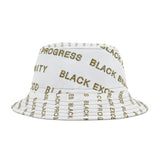 BLACK MAGIC - GOLD LETTERS AOP BUCKET HAT
