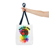 BLACK GAY PROUD FIST TOTE BAG