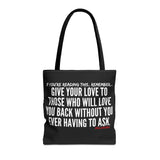 GIVE YOUR LOVE TOTE BAG