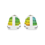 BLACK MAGIC RAINBOW BLACK LOW TOP SNEAKERS WHITE SNEAKERS