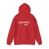 BLACKITY BLACK - WHITE UNISEX HOODIE