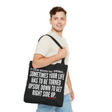 UPSIDE DOWN TOTE BAG