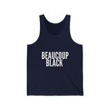 BEAUCOUP BLACK - WHITE UNISEX TANK TOP