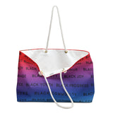 BLACK MAGIC RAINBOW BLACK  WEEKENDER BAG