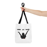 LOOK AT GAWD WHITE TOTE BAG