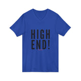 HIGH END BLACK UNISEX V-NECK T-SHIRTS