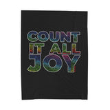 COUNT IT ALL JOY PLUSH PLANKET