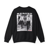 RESIST-WHITE UNISEX SWEAT SHIRT