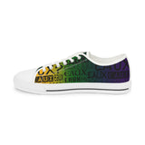 EAUX - BLACK ON MARDI GRAS  LOW-TOP SNEAKERS WHITE-SOLE