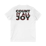 COUNT IT ALL JOY-RBG UNISE V-NECK T-SHIRTS