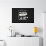 REACH FOR SOMETHING WHITE GOLD CANVAS ART