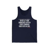 DIMINISHED FAITH UNISEX TANK TOP