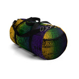 EAUX - BLACK ON MARDI GRAS DUFFEL BAG