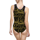 EAUX - GOLD 1 PIECE SWIM SUIT