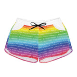 BLACK MAGIC RAINBOW WHITE WOMAN CASUAL SHORTS