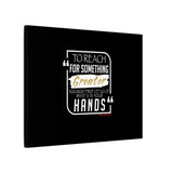 REACH FOR SOMETHING WHITE GOLD CANVAS ART