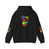 BLACK GAY PROUD FIST UNISEX HOODIE