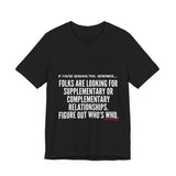 FIGURE OUT UNISEX   SHORT SLEEVE T-SHIRT