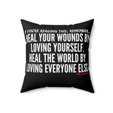 HEAL YOUR WOUNDS THROW PILLOW
