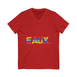 EAUX RAINBOW UNISEX V-NECK T-SHIRTS