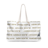 BLACK MAGIC - GOLD LETTERS WEEKENDER BAG