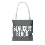 BEAUCOUP BLACK - WHITE TOTE BAG