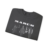 MARCH - WHITE UNISEX SWEAT SHIRT