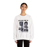 FIGHT - WHITE UNISEX SWEAT SHIRT