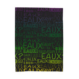 EAUX- MARDI GRAS PLUSH BLANKET
