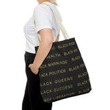 BLACK MAGIC - BLACK GOLD TOTE BAG