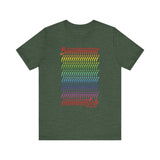 BIIIIIITCH RAINBOW UNISEX SHORT SLEEVE T SHIRTS