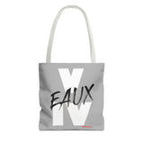V EAUX IV - WHITE W/ BLACK EAUX TOTE BAG