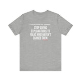 EXPLANATION UNISEX SHORT SLEEVE T-SHIRT