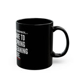 SPRING CLEANING CERAMIC MUG - BLACK 110Z, 150Z