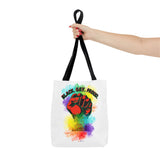 BLACK GAY PROUD FIST TOTE BAG