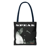 SPEAK - WHITE TOTE BAG