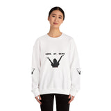 LOOK AT GAWD WHITE UNISEX SWEATSHIRTS