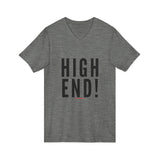 HIGH END BLACK UNISEX V-NECK T-SHIRTS