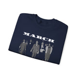 MARCH - WHITE UNISEX SWEAT SHIRT