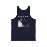 SPEAK - WHITE UNISEX TANK TOP