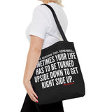 UPSIDE DOWN TOTE BAG