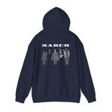 MARCH - WHITE UNISEX HOODIE
