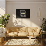 REACH FOR SOMETHING WHITE GOLD CANVAS ART