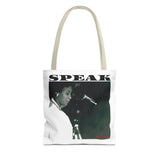 SPEAK - BLACK TOTE BAG