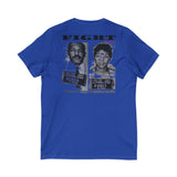 FIGHT - WHITE UNISEX V-NECK T-SHIRT