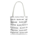 BLACK MAGIC - BLACK LETTERS TOTE BAG