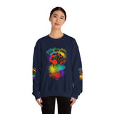 BLACK GAY PROUD FIST UNISEX SWEATSHIRTS