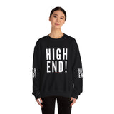 HIGH END WHITE UNISEX SWEATSHIRT